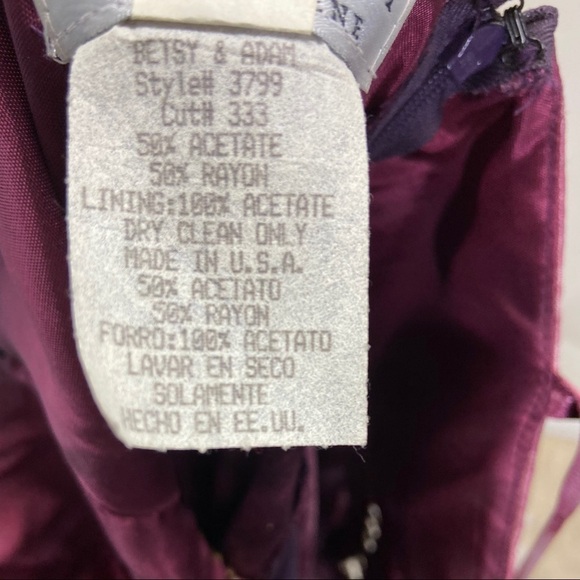 VTG Betsey & Adam 90’s Ombré Satin Prom Dress Sz 6 - Picture 5 of 6